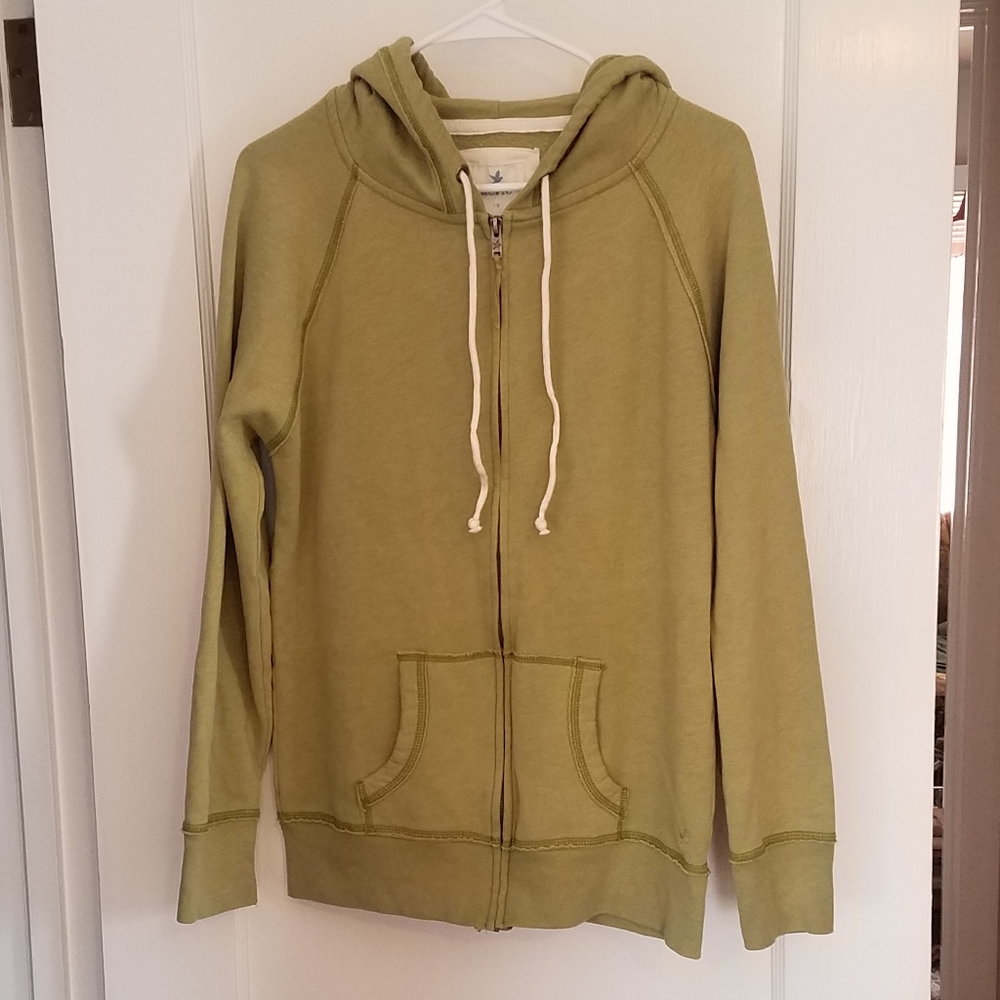 Olive/light green zip up